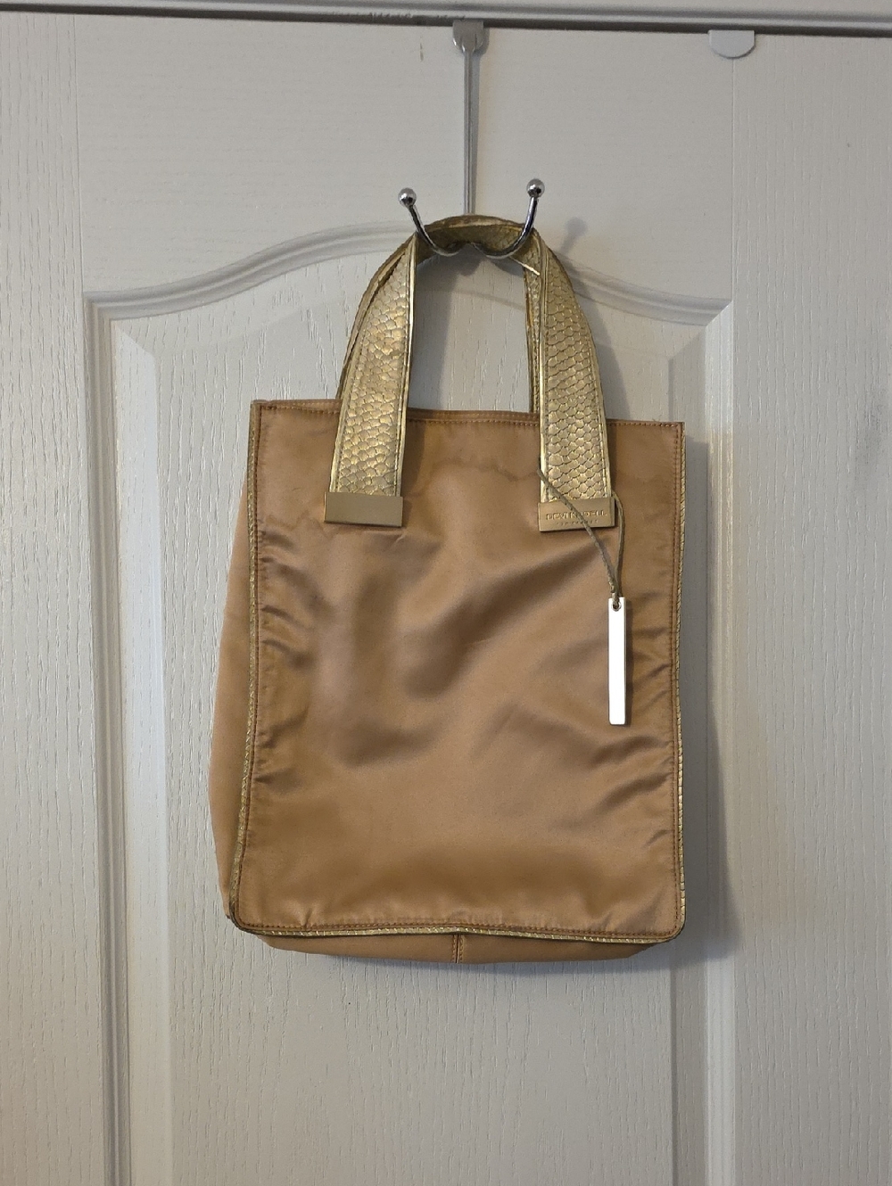Devi Kroell Gold-Accented Tan Tote Bag - Women's Shoulder Bag
